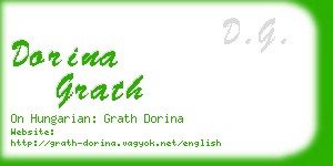 dorina grath business card